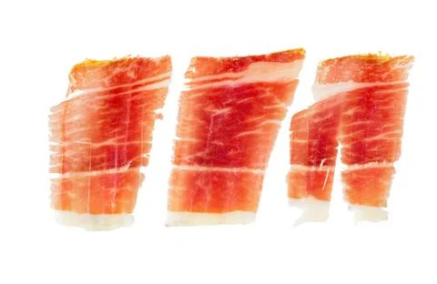 Serrano ham slices Foto stock
