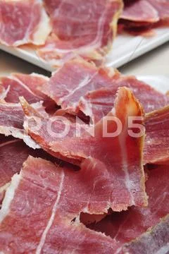 Serrano ham tapas Stock Photos