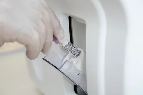 Serum analysis machine Stock Photos