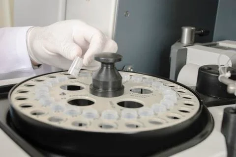 Serum analysis Stock Photos