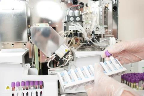 Serum analysis Stock Photos