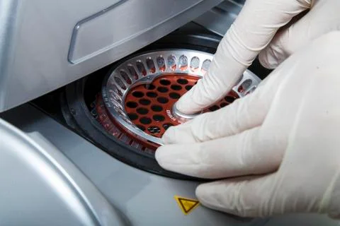 Serum analysis Stock Photos