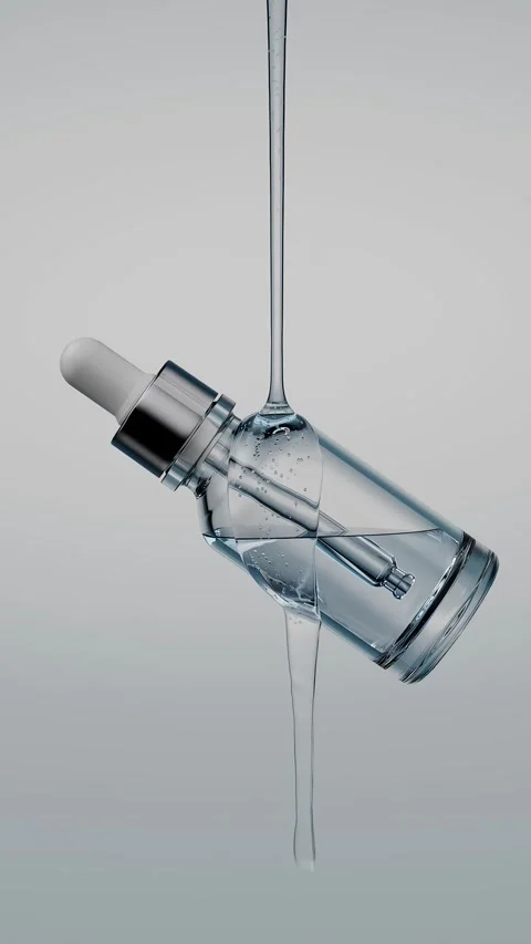 Serum bottle stream Vídeo Stock 332790474