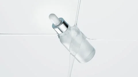 Serum bottle stream 스톡 동영상 333465710