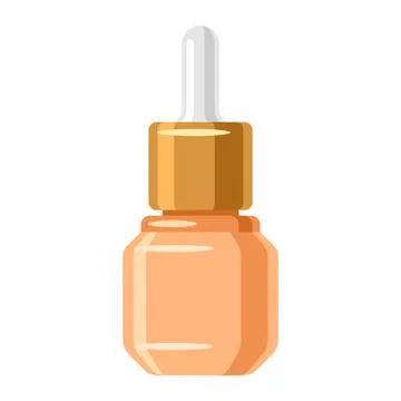 Serum for face. Illustration of object on white background in flat design style Stock Illustration