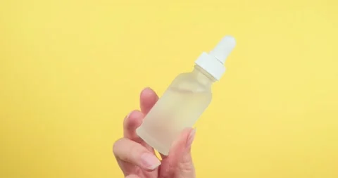 Serum in glass bottle Stock Footage 160063024