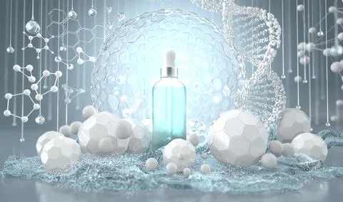 Serum glass dropper Stock Illustration