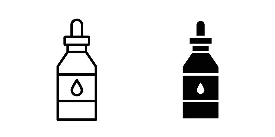 Serum icon bundle for website design projects Stock Illustration