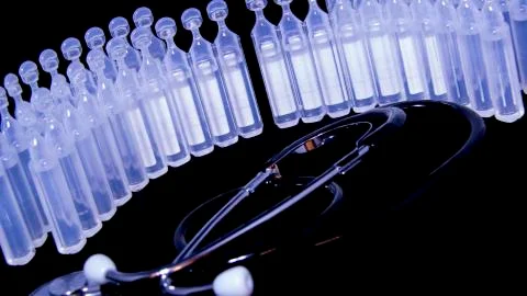 Serum physiological Foto stock