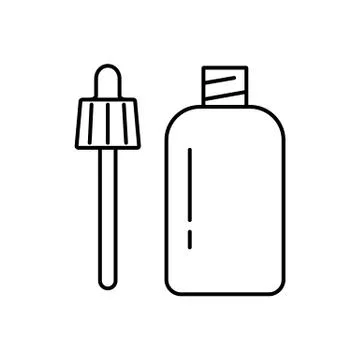 Serum skin icon element of make up icon for mobile concept and web apps. Thin Stock Illustration
