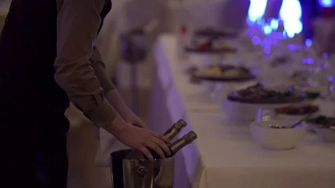 Served on a banquet table Video stock 98223409