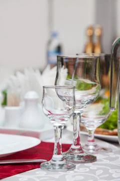 Served for a banquet table Stock Photos