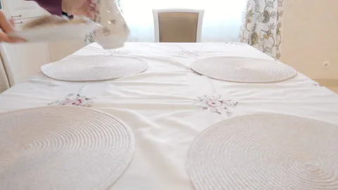 Served Breakfast on table. Media. Teapot, and Pancakes. Hotel Sweet Lunch Stockbeeldmateriaal 166795896