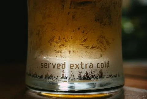Served extra cold Foto stock