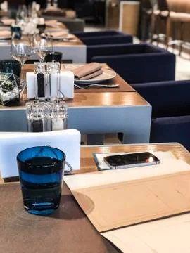 Served restaurant table 写真素材