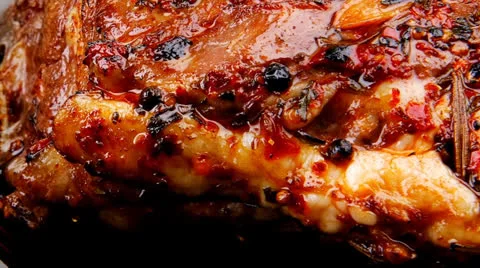 Served ribs Vídeos de archivo 25006873