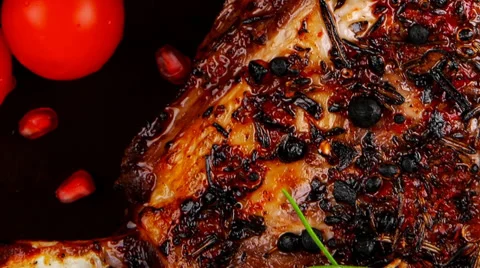 Served ribs Vídeos de archivo 27492493