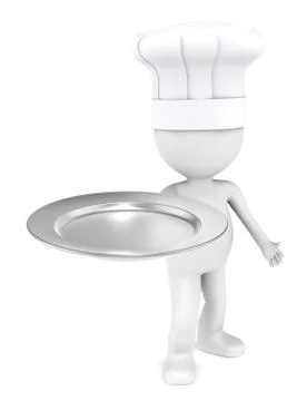 Served on a silver platter. Stock Illustration