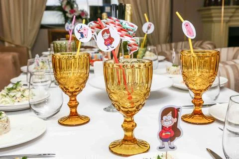 Served table Stock Photos