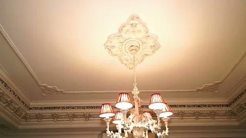 Served table in a restaurant Stock Footage 99657075