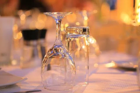 Served table in a restaurant Photos