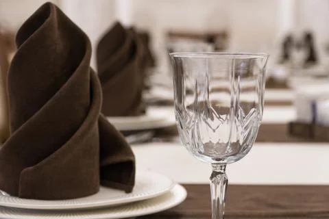 Served table in the restaurant Stock Photos