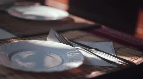 The served table at the Ukrainian restaurant. Stock Footage 52926681