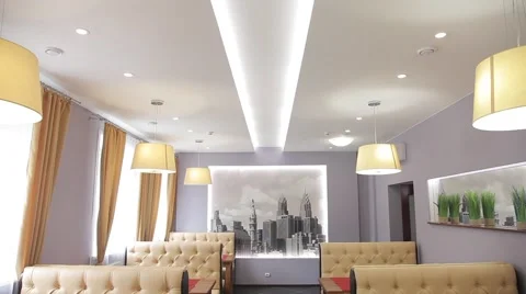 Served tables waiting for clients Stock Footage 55617669