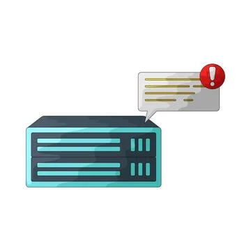 Server Alert illustration Stock Illustration