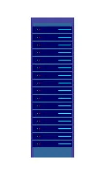 Server and Computer Networking Hardware Icon Stock Illustration
