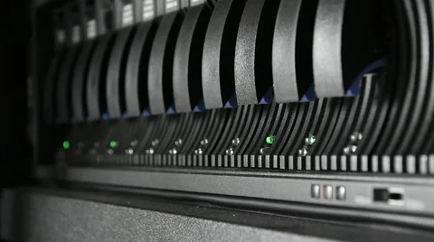 Server and raid storage with fail LED error status 스톡 동영상 68166157