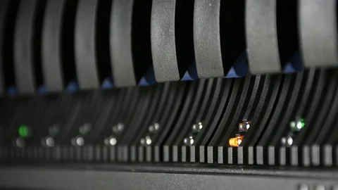 Server and raid storage with fail LED error status 스톡 동영상 72532526