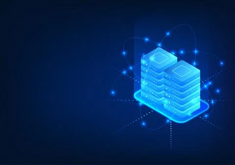 Server attached technology involves connecting storage to a server that is .. 스톡 일러스트