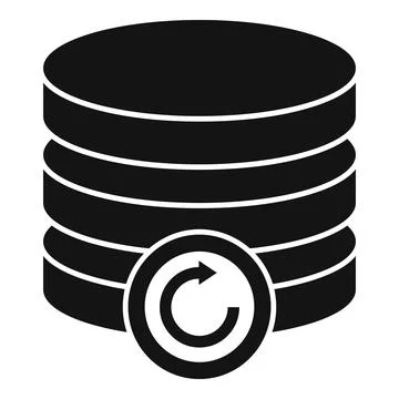 Server backup icon simple vector. Data cloud Stock Illustration