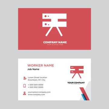Server business card design Stock Illustration