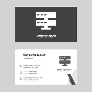 Server business card design Free Stock Illustration
