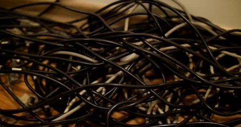 Server Cables and Lamps Stock Footage 102383475