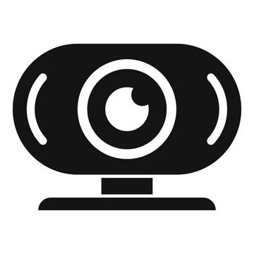 Server camera control icon simple vector. Data center Stock Illustration