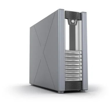 Server Case on white Stock Illustration