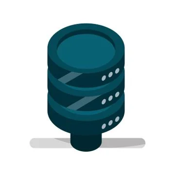 Server center data device gadget technology isolated icon Stock Illustration