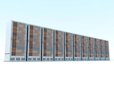 Server center. 스톡 일러스트