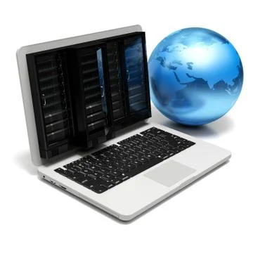 Server cloud Stock Illustration