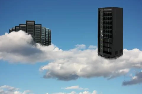 Server cloud Stock Illustration