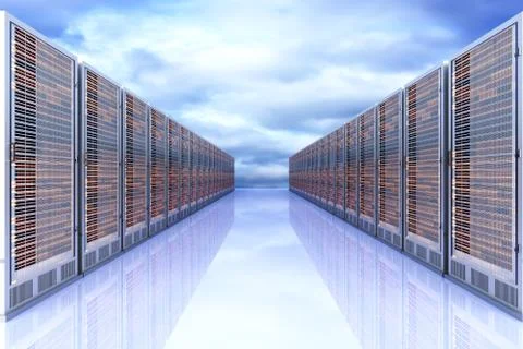 Server cloud. 스톡 일러스트