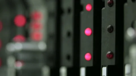 Server computer. Flashing led lights Video stock 59162388