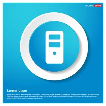 Server computer icon Stock Illustration