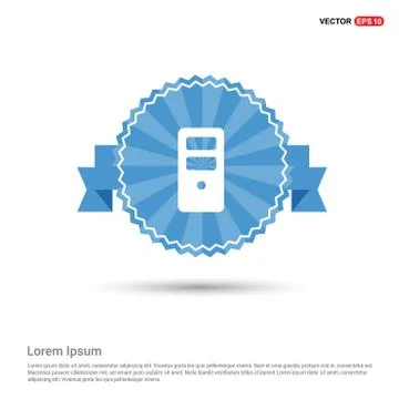 Server computer icon Stock Illustration