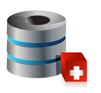 Server computer issues concept illustration design over white Stock Illustration
