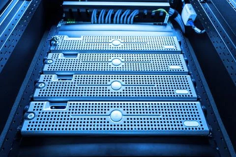 Server computer should be high performance, stable, able to serve a large num Stock Photos