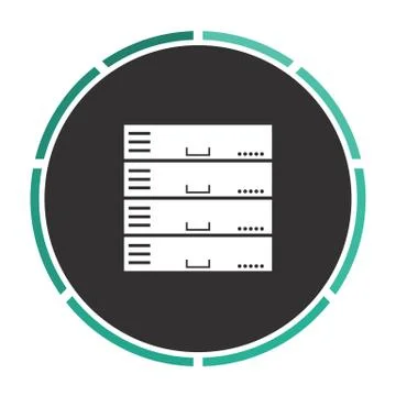 Server computer symbol 스톡 일러스트